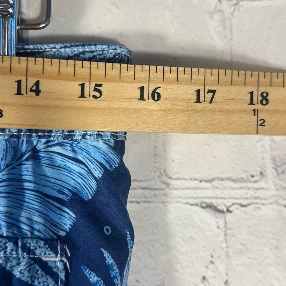 Tommy Bahama Swim Trunks Blue ‎ Floral Swimwear size L Large Board Shorts